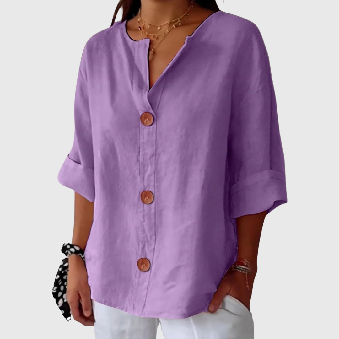 Dames Blouse Lichtgewicht Comfortabele Pasvorm Elegant