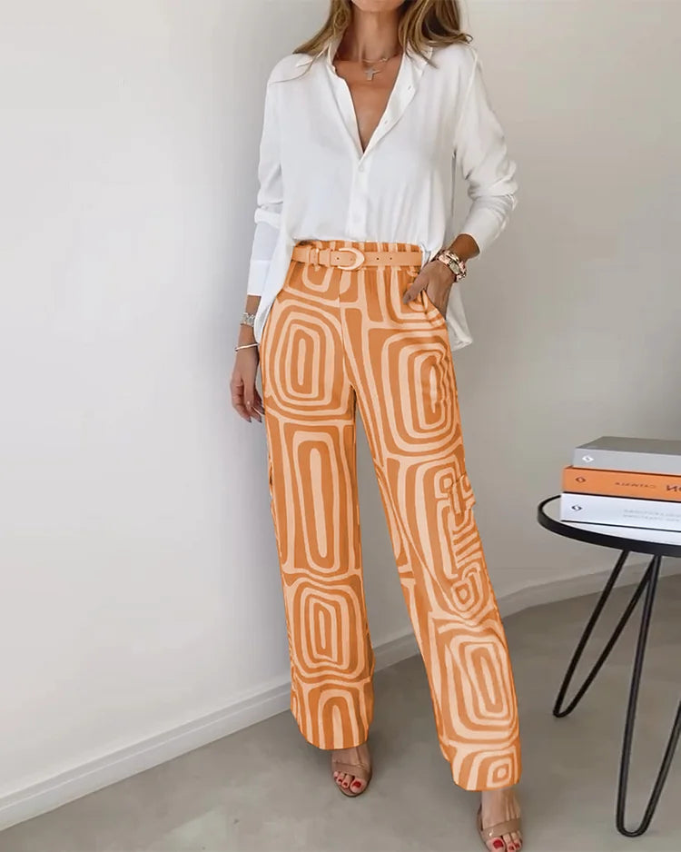 Elegante Pantalon voor Dames Gratis Top