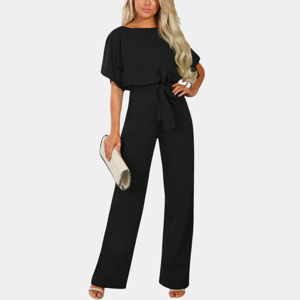 Zomer Jumpsuit Wijd Met Ceintuur Jurk Vrouw