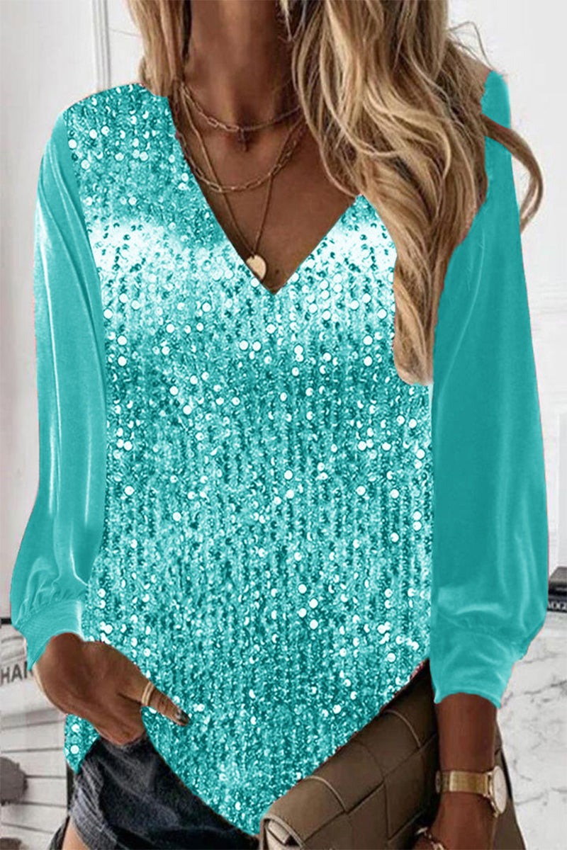 Glitter Blouse Eenvoudig Ontwerp