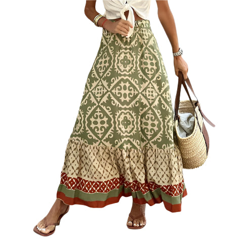 Maxi Jurk Boho Chic Elastisch Zomer Festival