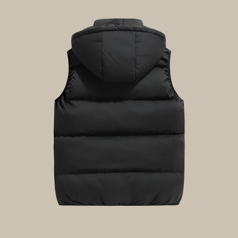 Heren Bodywarmer met Capuchon Warm en Waterdicht