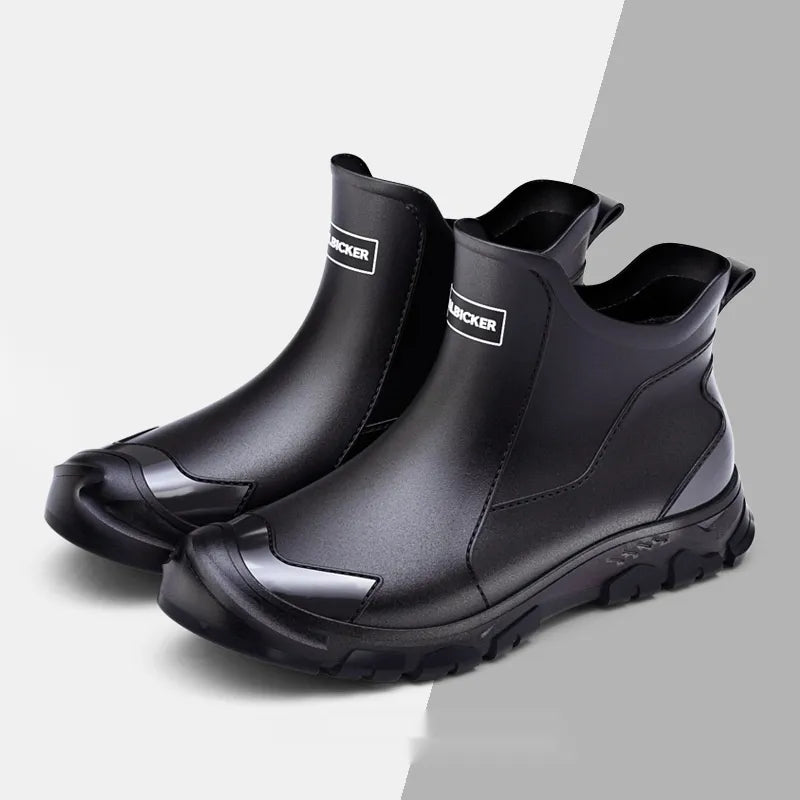 Heren Regenlaarzen Enkellaars Waterdicht Antislip Zool