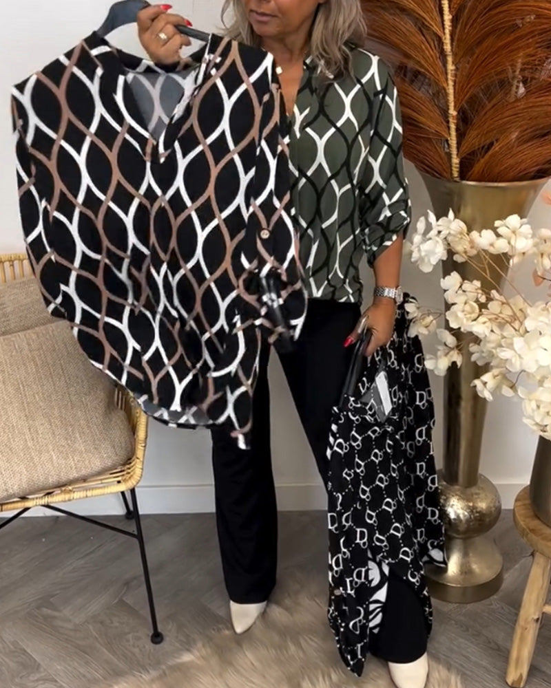 Dames Blouse Casual Losvallend Model