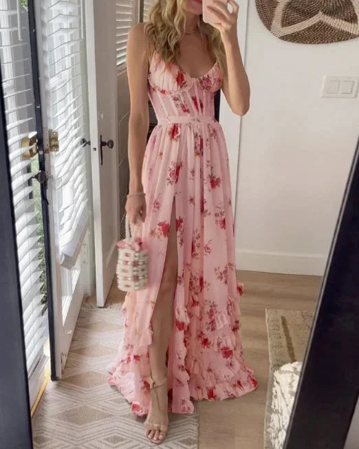 Dames Zomerjurk Bloemen Maxi Jurk voor Vrouw