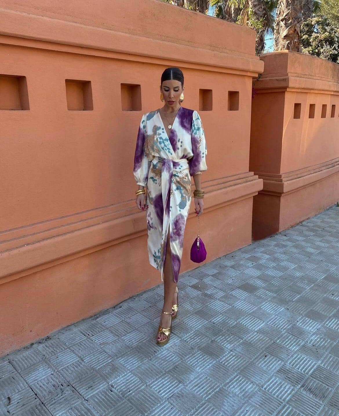 Tweedelige Maxi Set Tie-Dye Print Elegant en Trendy