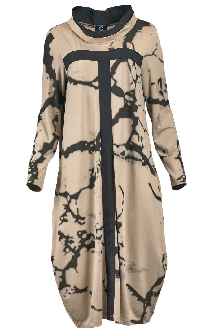 Retro Jurk met Lange Mouwen