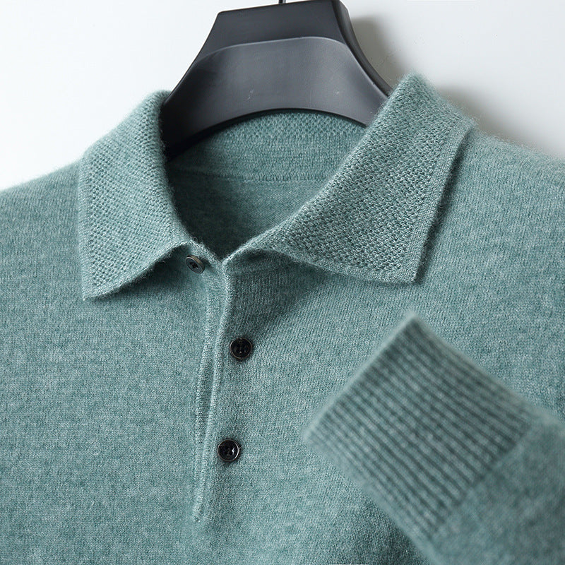 Kasjmier Polo Lange Mouwen Luxe Comfortabel