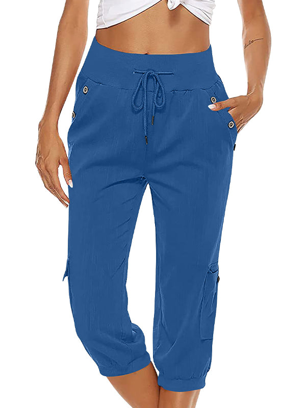 Dames Joggingbroek Elastisch Met Zakken Comfortabele Pasvorm