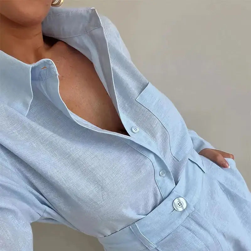 Dames Set: Estivo Broek met Korte Pijpen en Lange Mouwen