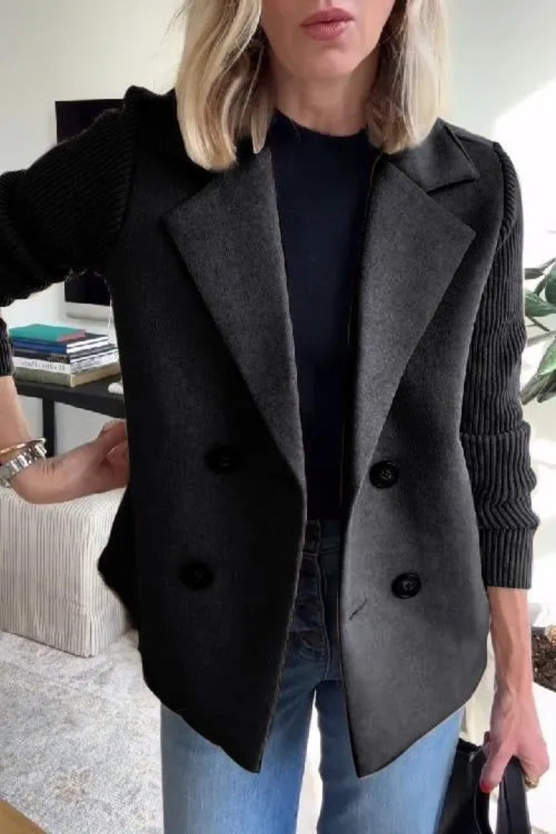Oversized Blazer Heren Dubbele Knopen Klassiek Design