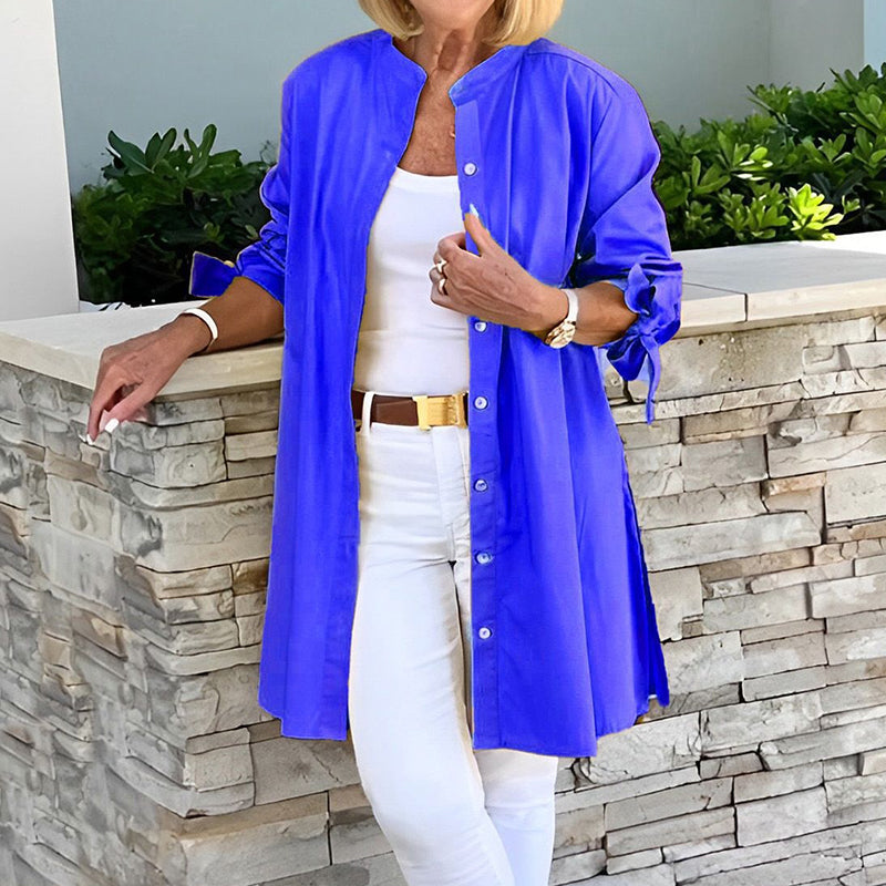 Vrouwen Overhemd Blouse Met Knopen Comfortabel