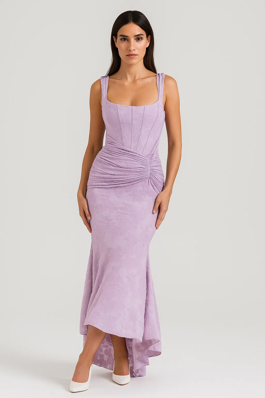 Mouwloze Maxi Jurk voor Dames Asymmetrische Zoom Elegante Stijl