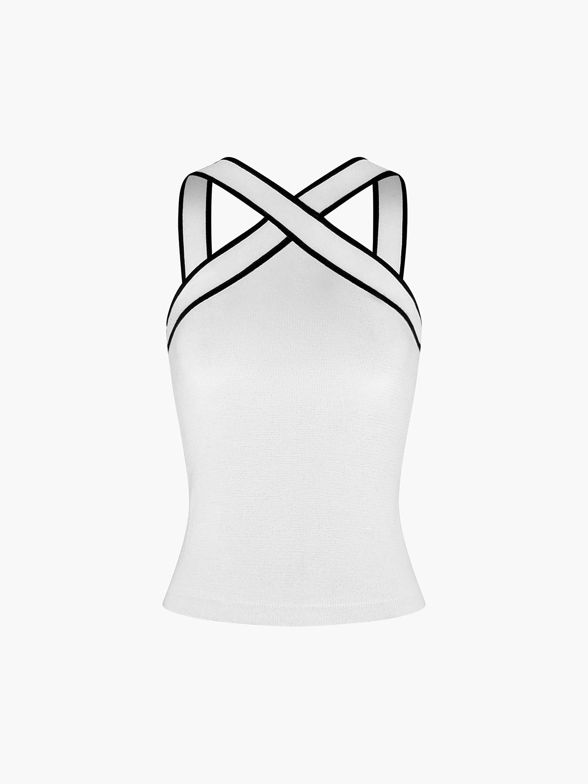 Vrouwelijke Cross Halter Top Elegante Zomerjurk