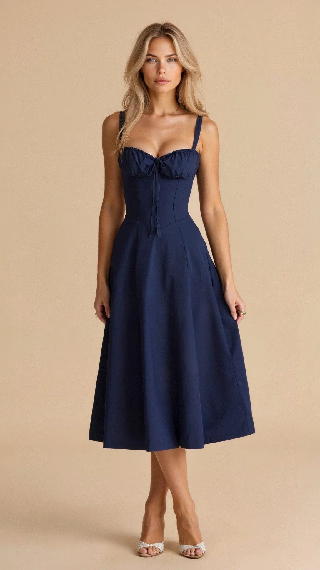 Bloemenjurk | Elegante Bustier Met Taille Shaper 7