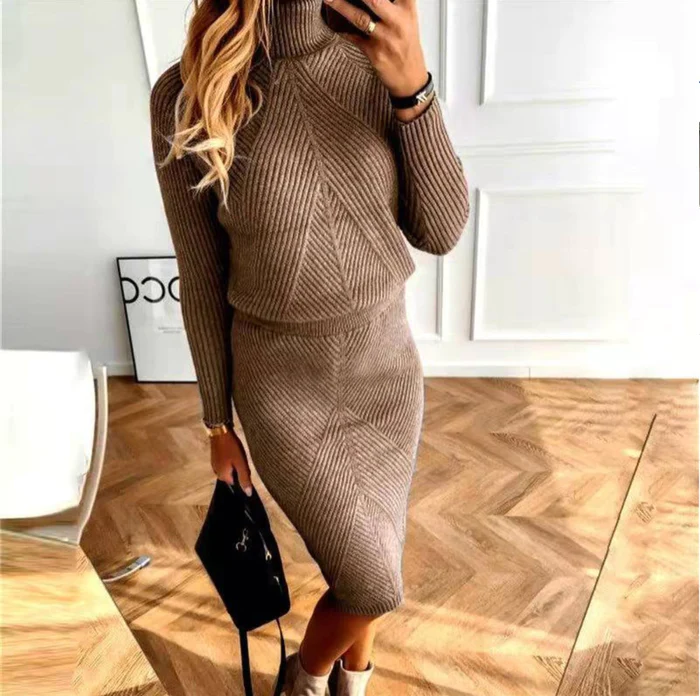 Dames Sweaterjurk – Warme en Comfortabele Truijurk voor Herfst en Winter
