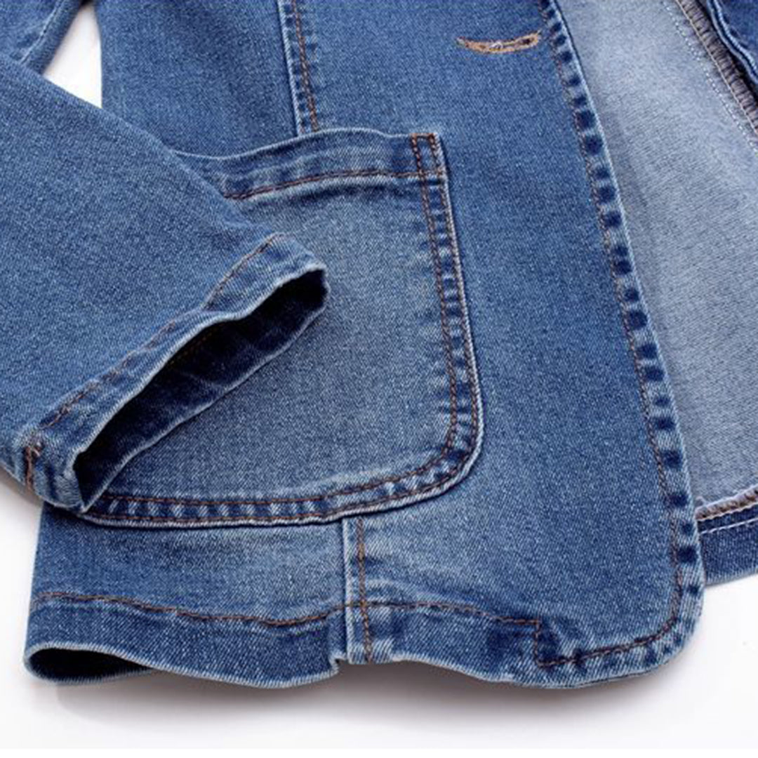 Dames Jeansjasje Blazer Moderne Denim Look