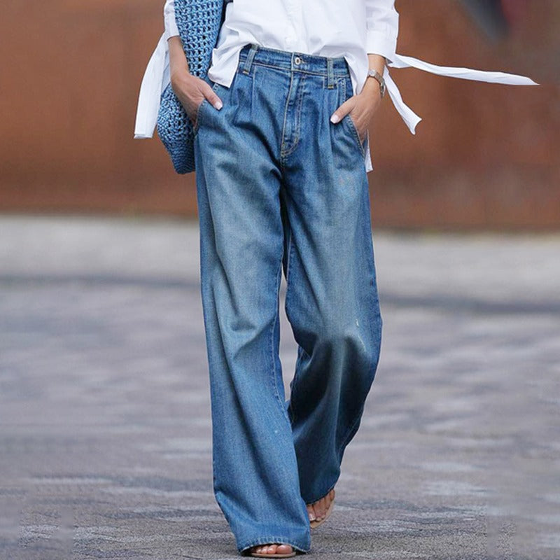 Dalia | Ampia, Casual & Elegante Gonna Lunga in Denim Vita Alta 1
