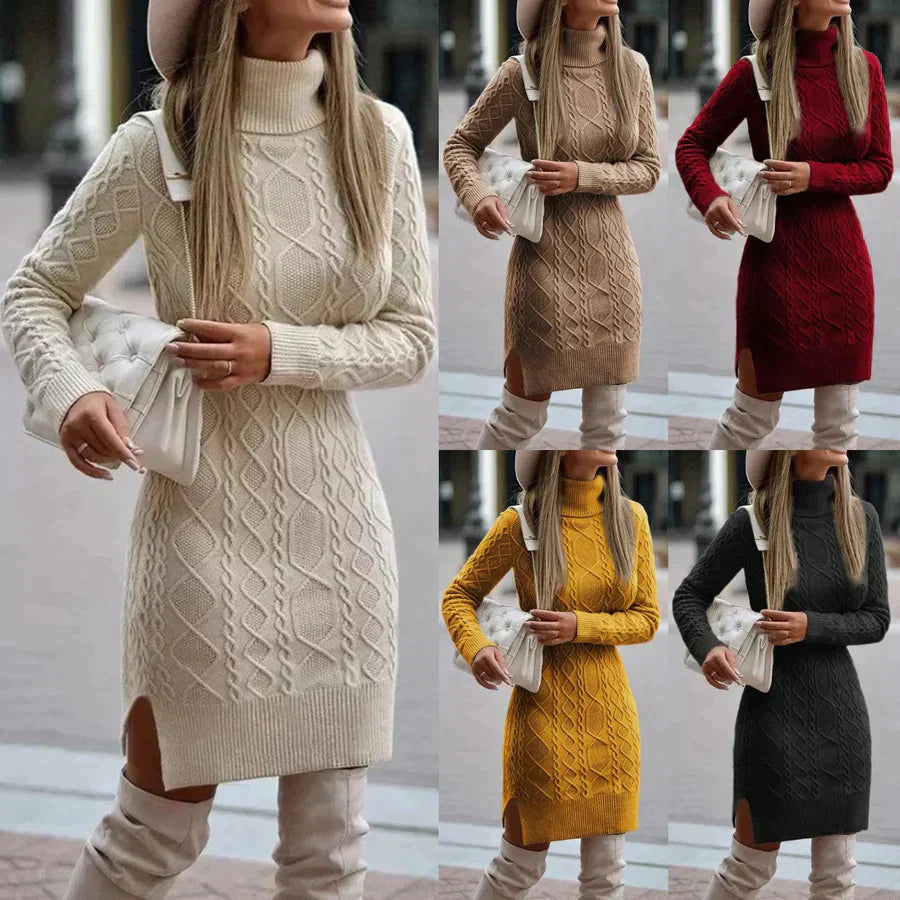 Dames Winterjurk Gebreid Warm en Comfortabel