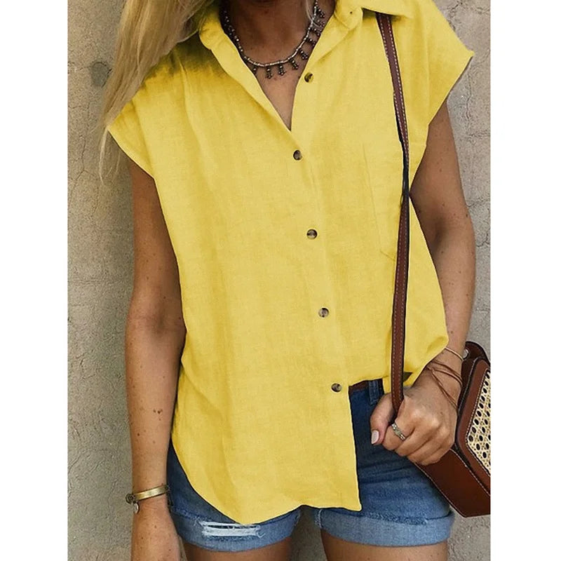 Zomer Shirt Vrouwelijk Elegant Boho Stijl