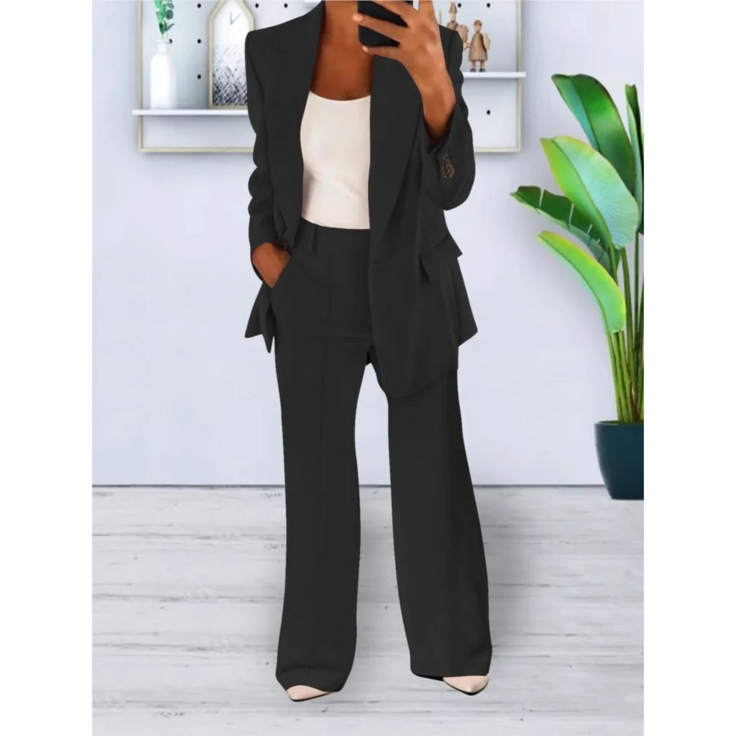 Damespak Blazer en Broek Business Stijl