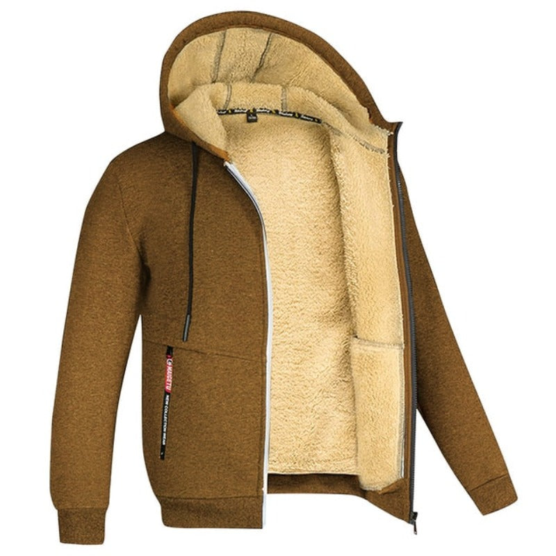 Heren Wintervest Warm Gebreid Met Wolvoering