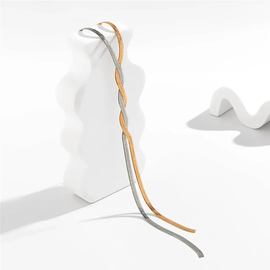 Evelyn | Dames Ketting - Verstelbaar, Elegant Slangenontwerp 8