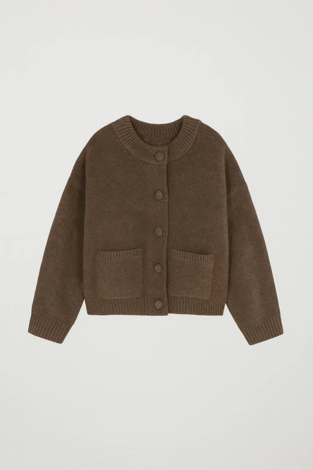 Vest voor Dames - Korte Cardigan met Knoop en Zakken Casual