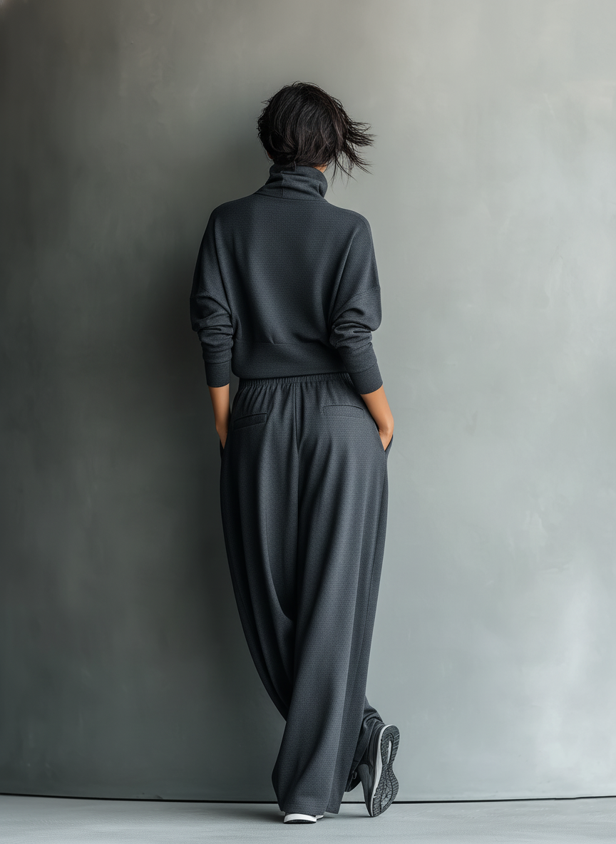 Dames Brei-ensemble Comfortabele Wijde Broek
