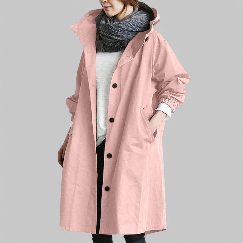Dames Trenchcoat Waterdicht Regenjas