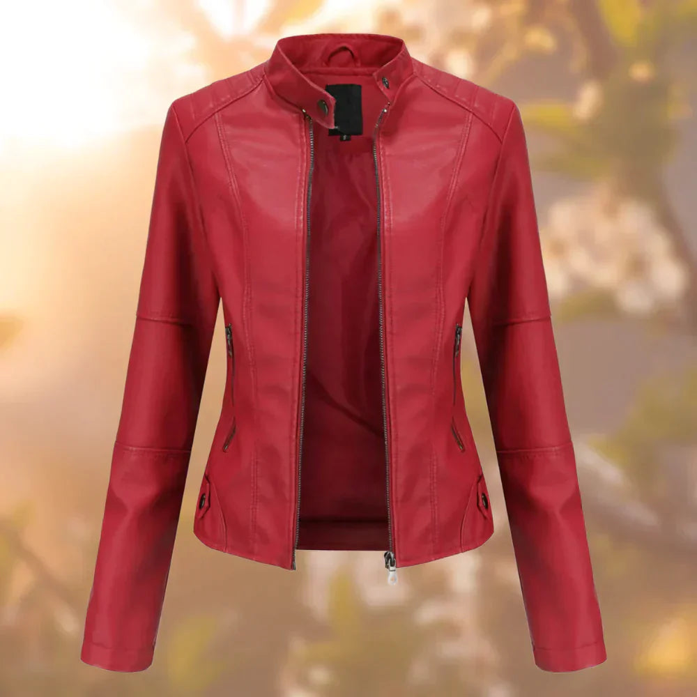 Korte Leren Jas Dames Donna Stijl