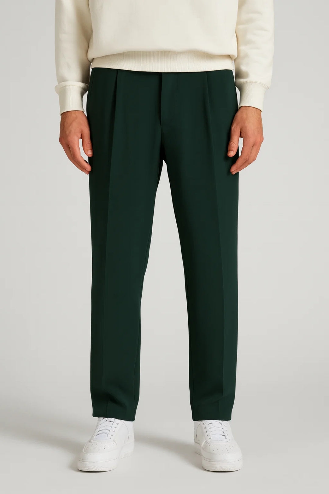 Heren Broek Straight Leg Hoge Taille Zomer Collectie