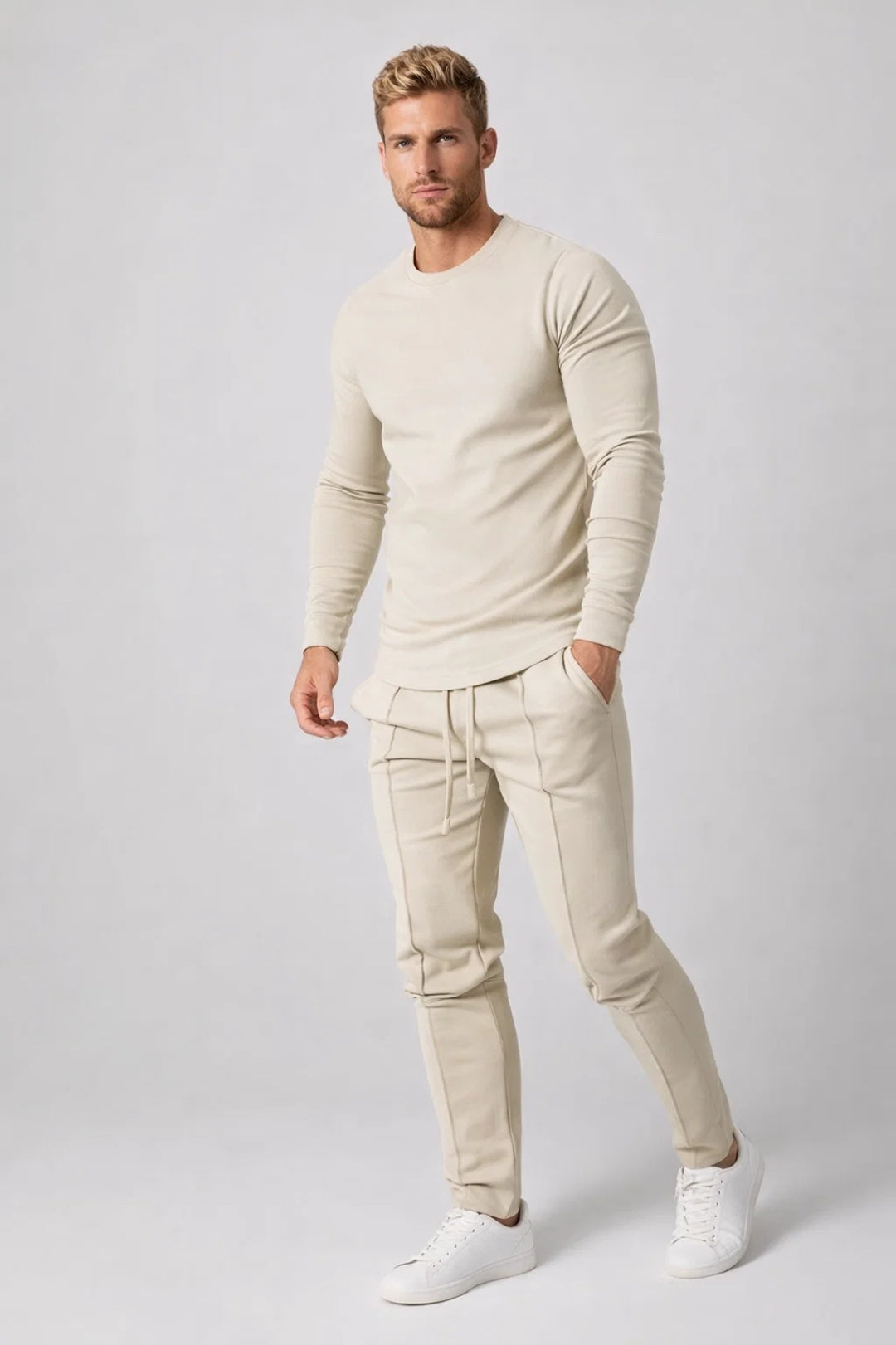 Trainingspak Heren - Sweatshirt met Joggingbroek Sportief Casual