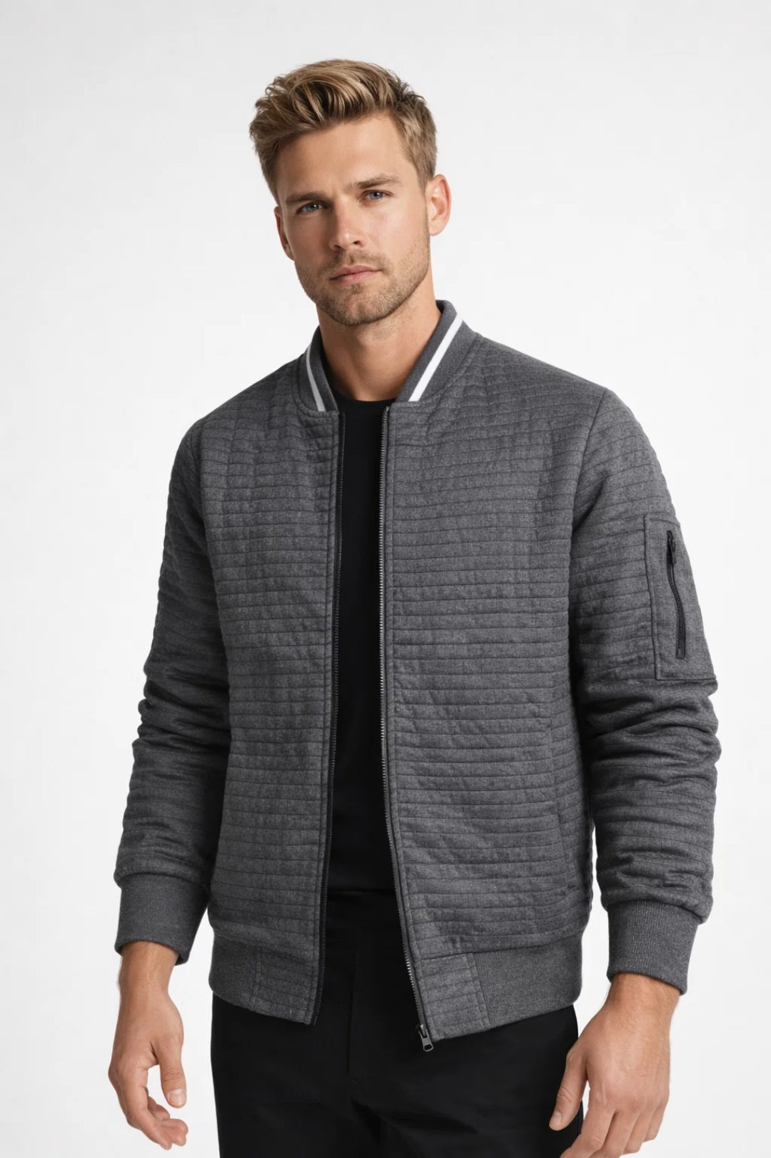 Heren Jasje Lente Casual Met Ritssluiting