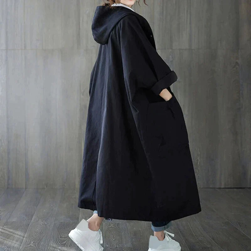 Dames Trenchcoat Oversized Modieuze Stijl