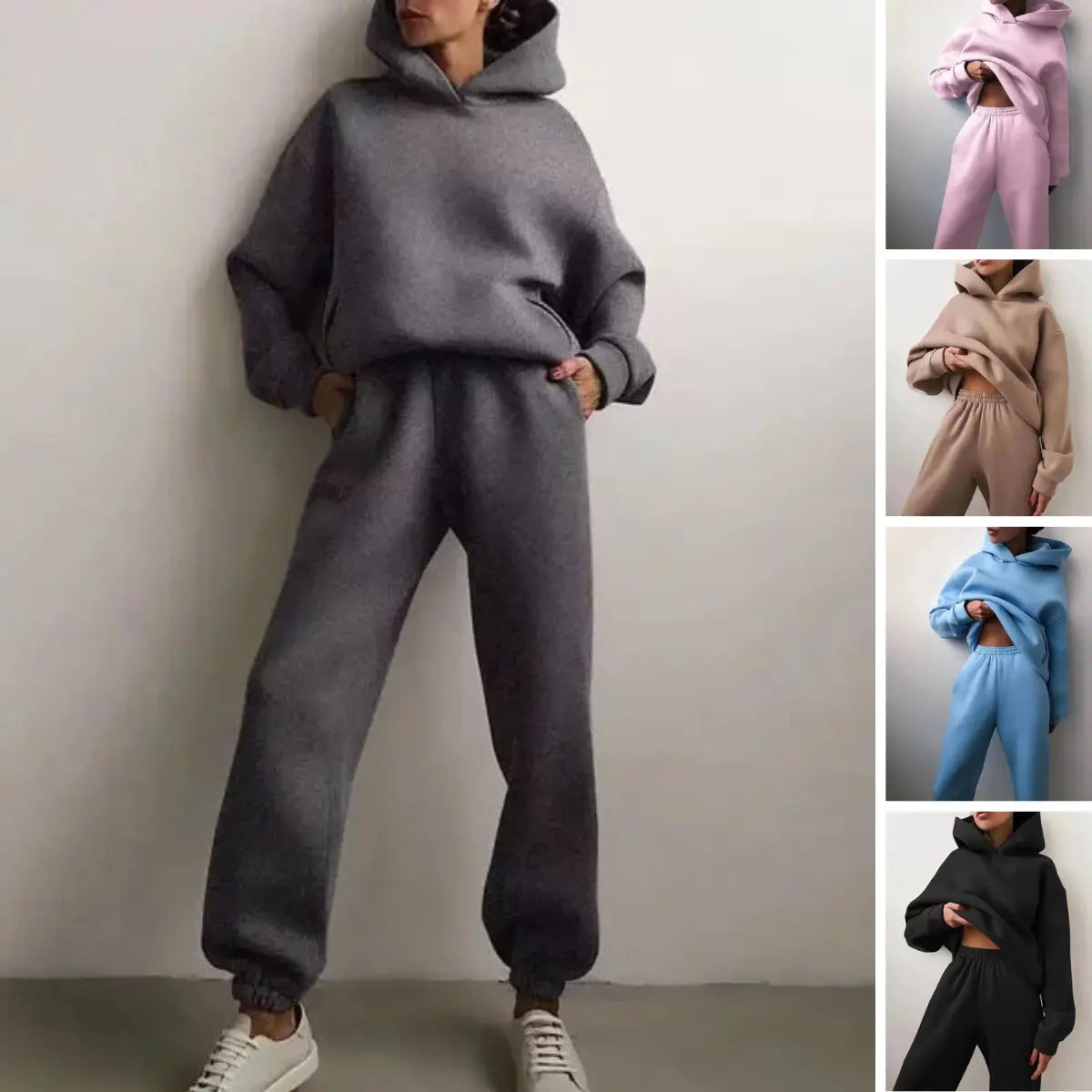 Dames Sportset Hoodie en Joggingbroek Comfortabel Zacht