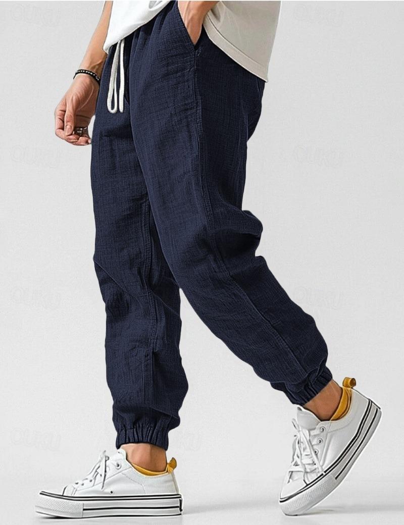Herens Linnen Broek Relax Fit Zomerkleding