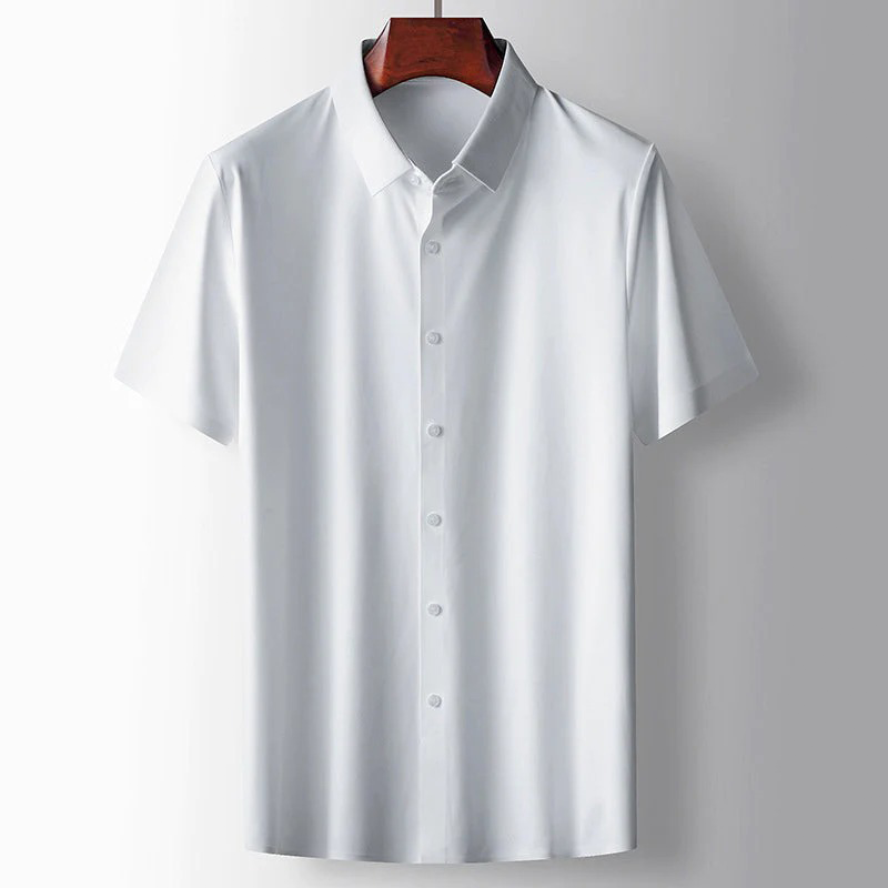 Heren Overhemd Korte Mouw Lichtgewicht Zomer Shirt Casual