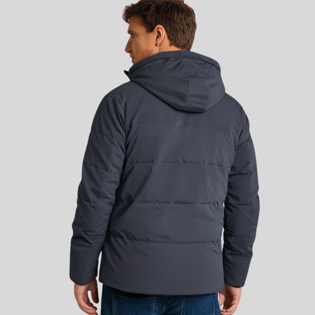 Heren Winterjas Waterafstotend met Capuchon Fleece Gevoerd