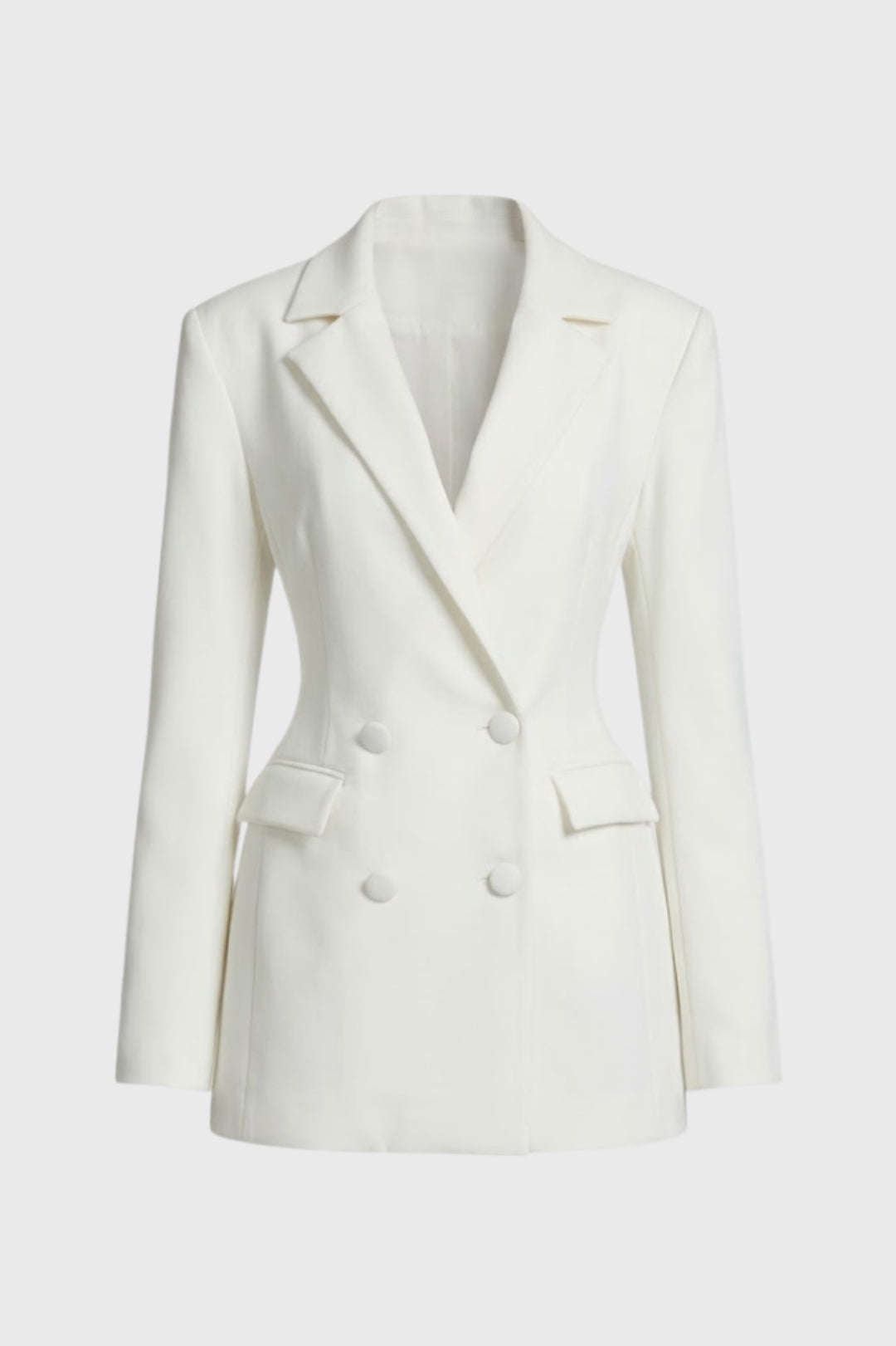 Dames Mini Jurk met Blazer Snit en V-hals Elegant Kort
