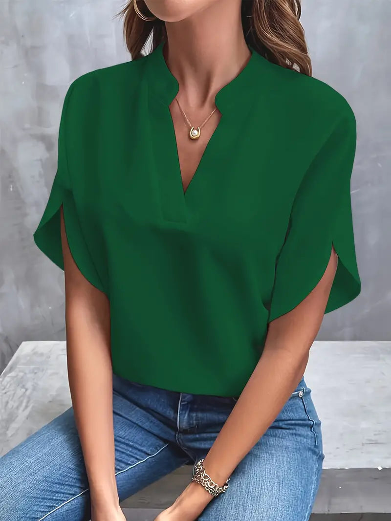 Vrouwelijke Blouse Lichte Elegant Dagelijks Dragen