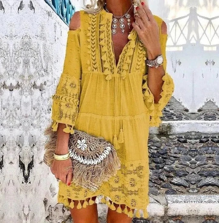 Boho Jurk Feestelijk Casual Zomerjurk voor Vrouw