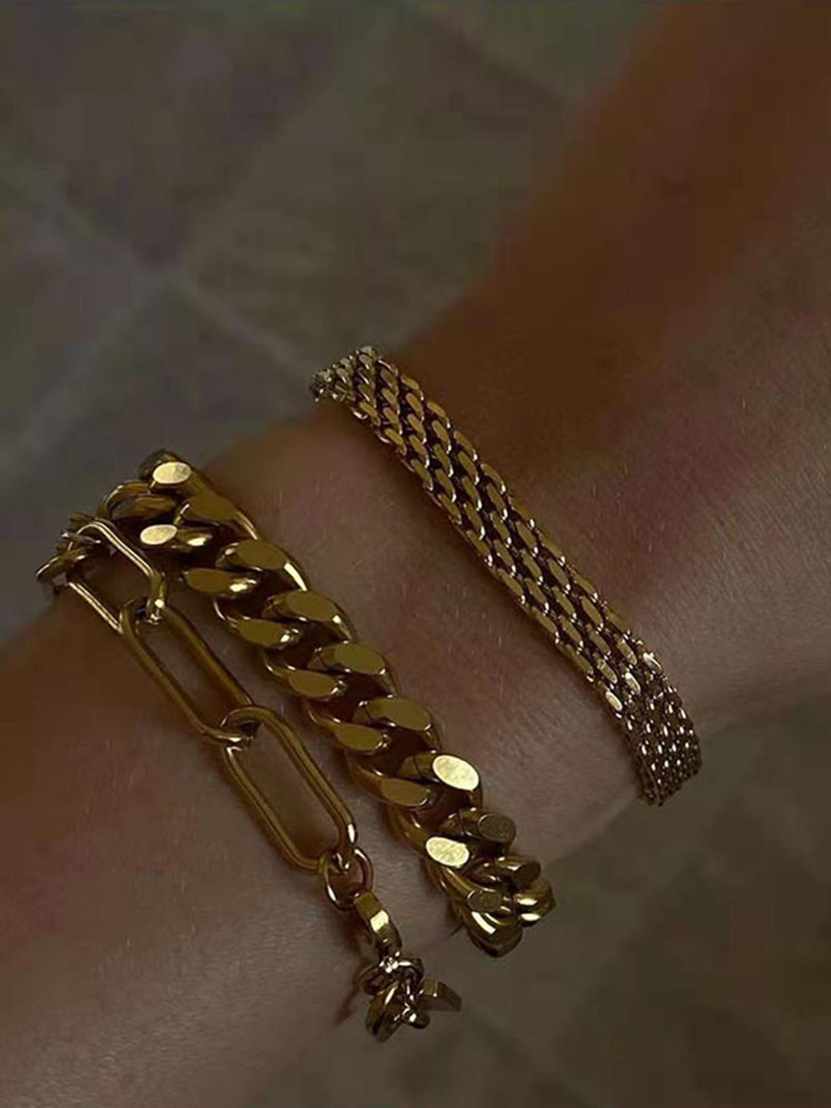 Elegante Titanium Armband Verstelbaar 17,5-22,5 cm