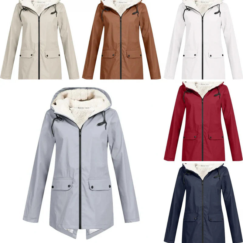 Waterdichte Damesjas met Warme Fleece Voering