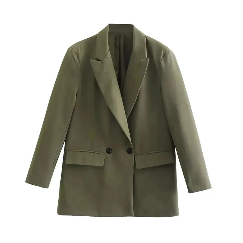 Dames Blazer Oversized Lange Mouw Modieus