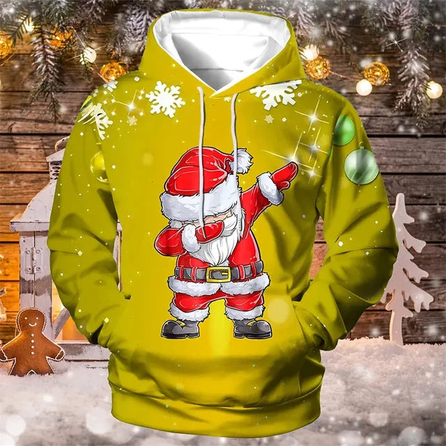 Kerst Trui met Kap Warm en Zacht