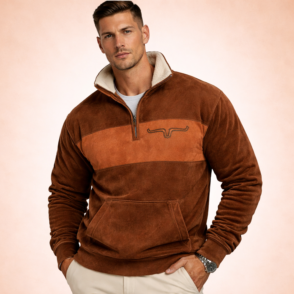 Luca Heren Trui met Rits Warm en Comfortabel