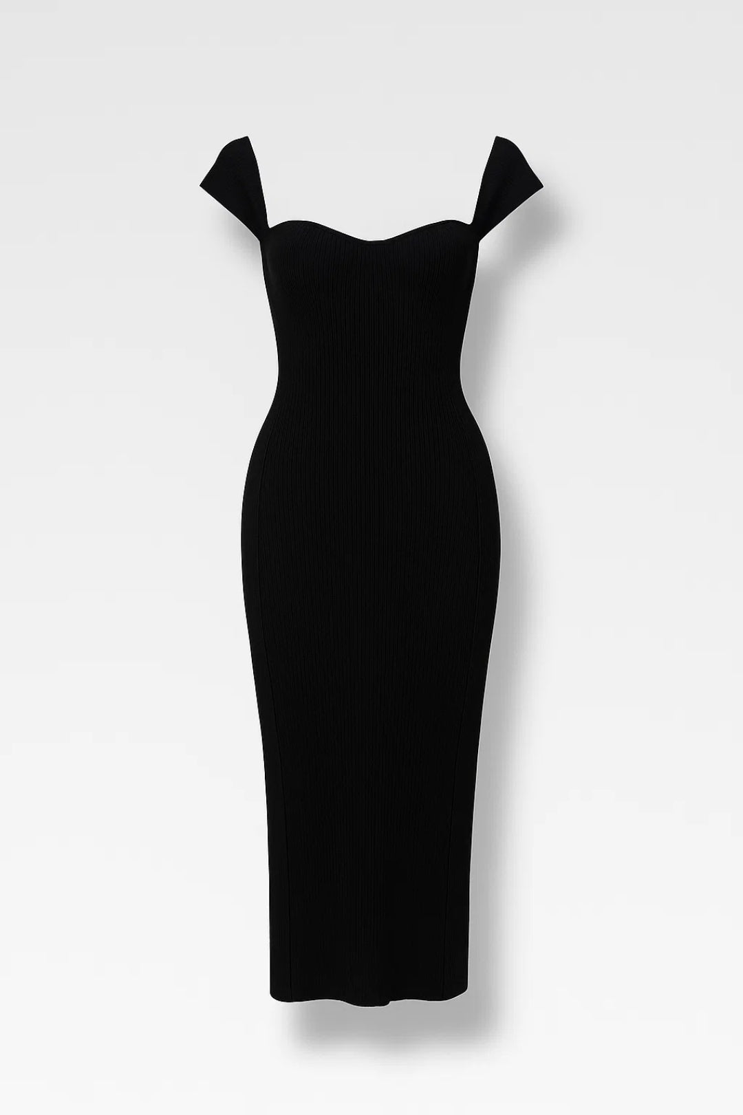 Midi Jurk Dames Off Shoulder Kort Elegant Strak