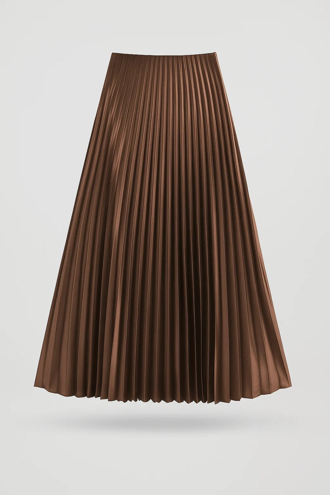 Dames Rok Midi Geplooide A-Lijn Hoge Taille Elegant