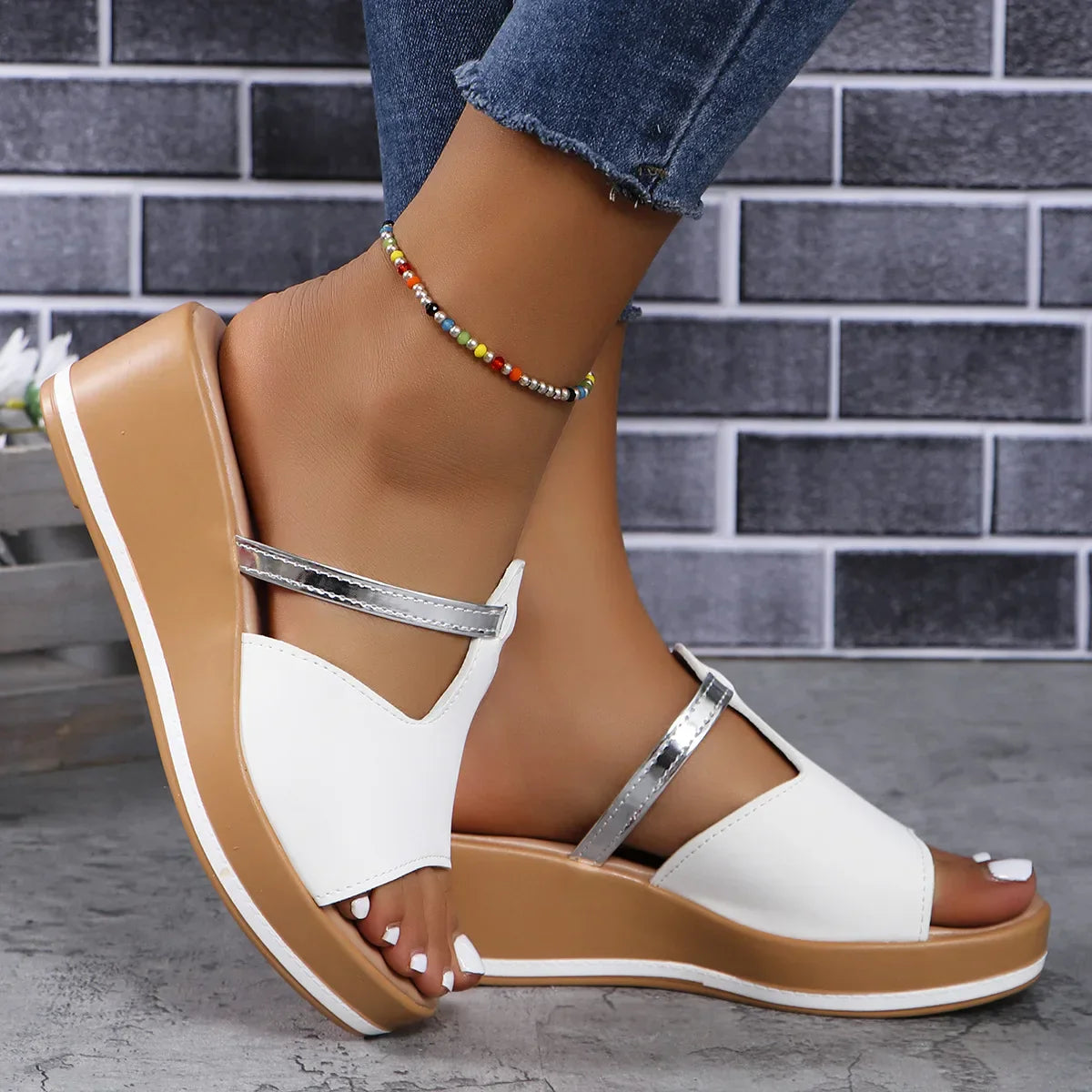 Zomer Wedge Sandalen Hoge Hak Comfortabel